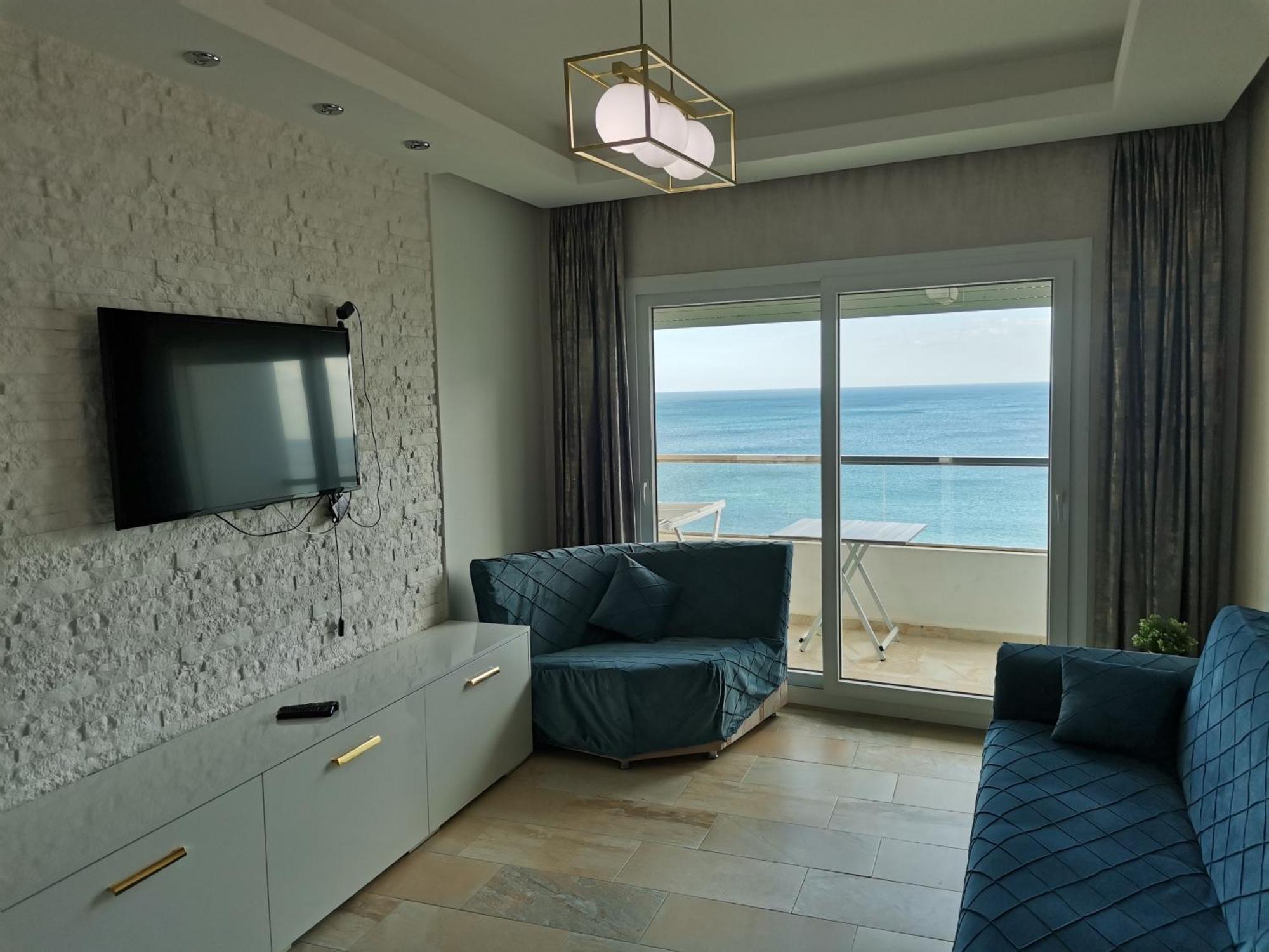 Appartf3 Vue Panoramique Sur Mer Residence Vista Del Mar Fnideq Esterno foto