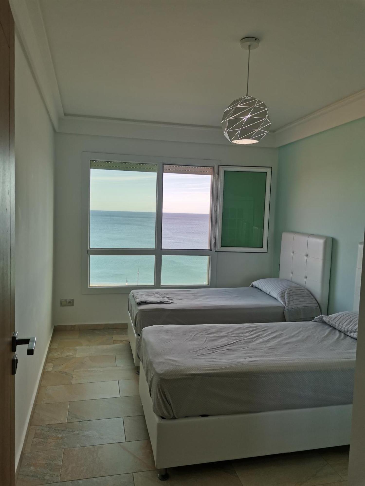 Appartf3 Vue Panoramique Sur Mer Residence Vista Del Mar Fnideq Esterno foto